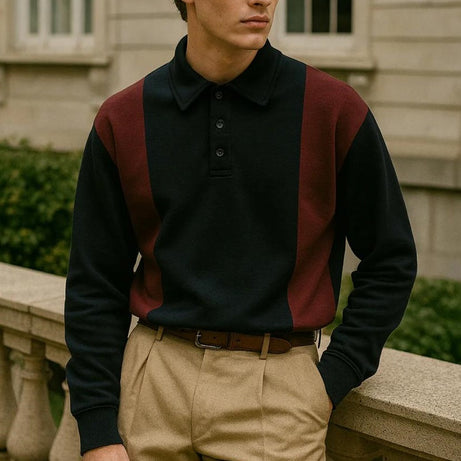 Panel Collar Sweatshirt