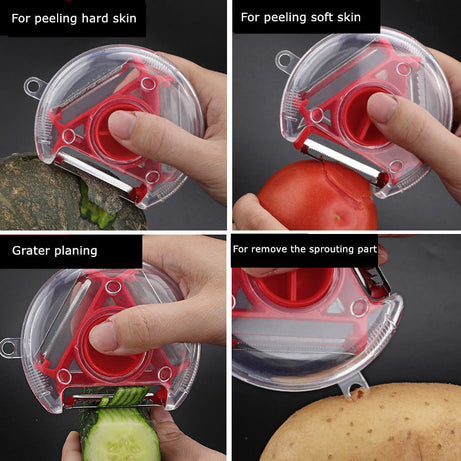 Trio Peeler Set Slicer Stainless Steel Peeler