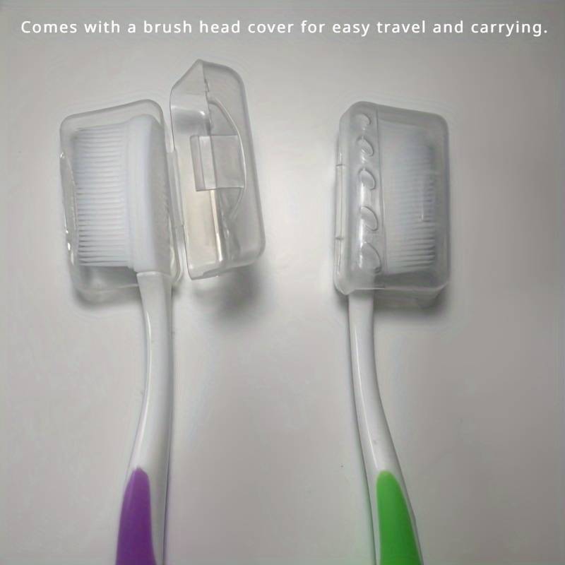 (Pack of 3) DR WARM Microfiber Compact Manual Unscented Ultra Soft Nano Charcoal Infused Bristle Toothbrushes Set Durable for Gum Care for Adults Use