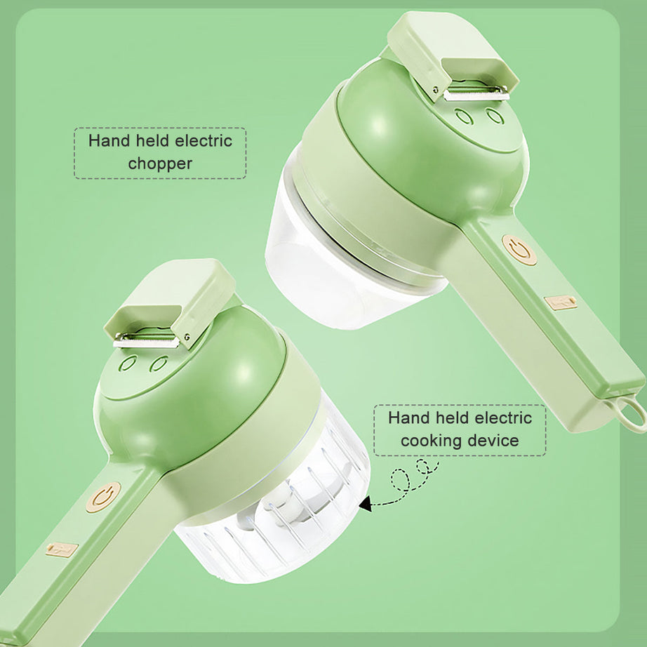 New Upgraded Electric Food Chopper Vegetable Chopper Vegetable Slicer Garlic Crusher Meat Grinder Machine Peeler Kitchen Tools