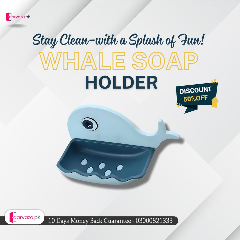 Self-Adhesive Wall Mounted Whale Soap Holder