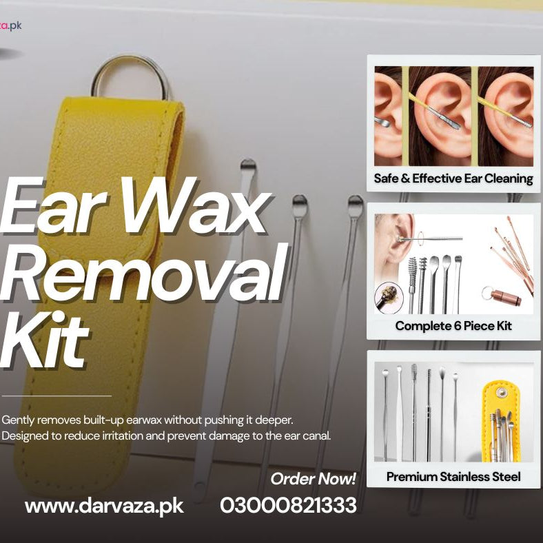 6PCS Stainless Steel Ear Wax Removal Kit for Ear Care Cleaning