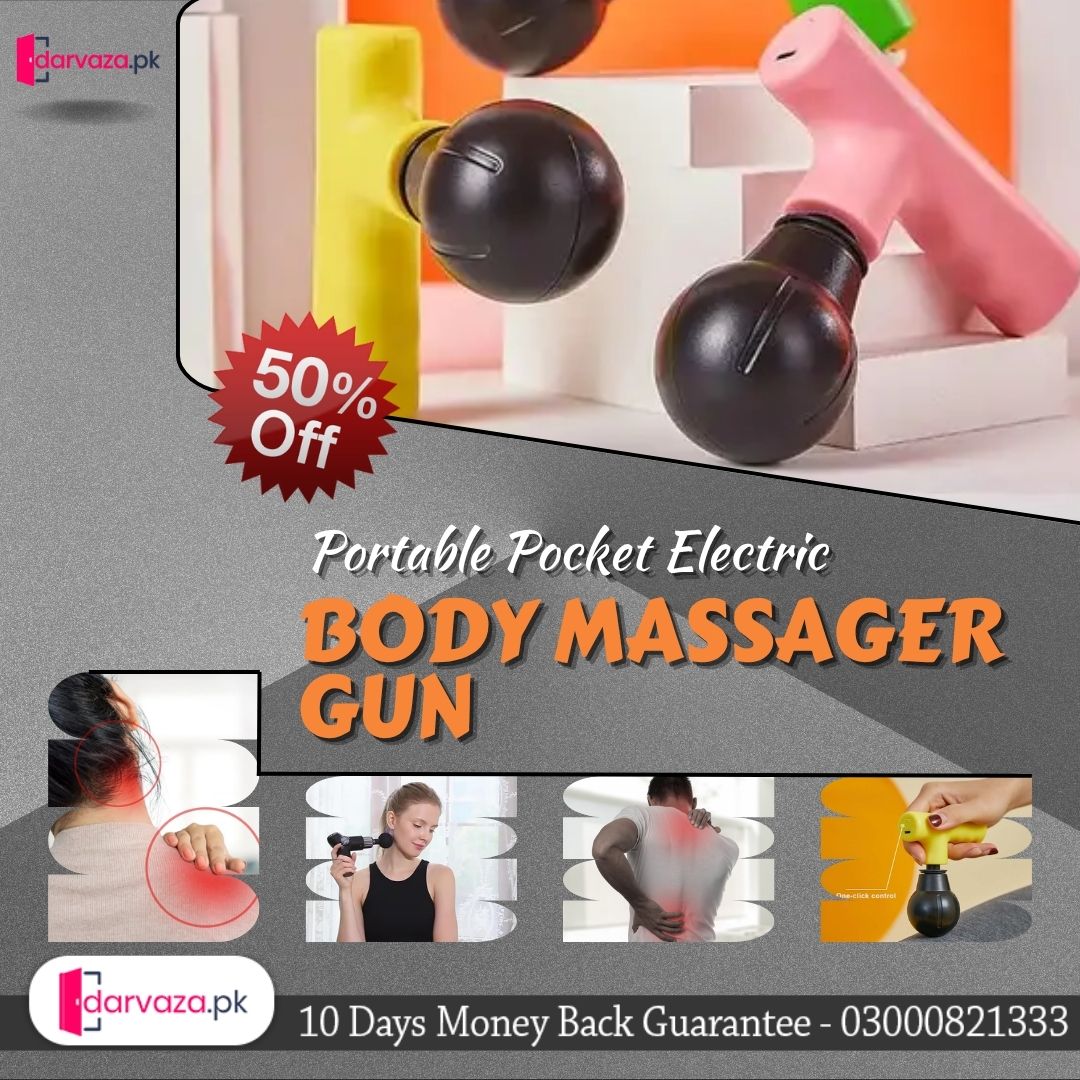 Portable Pocket Electric Body Massager Gun for Fascial Deep Muscle Massage