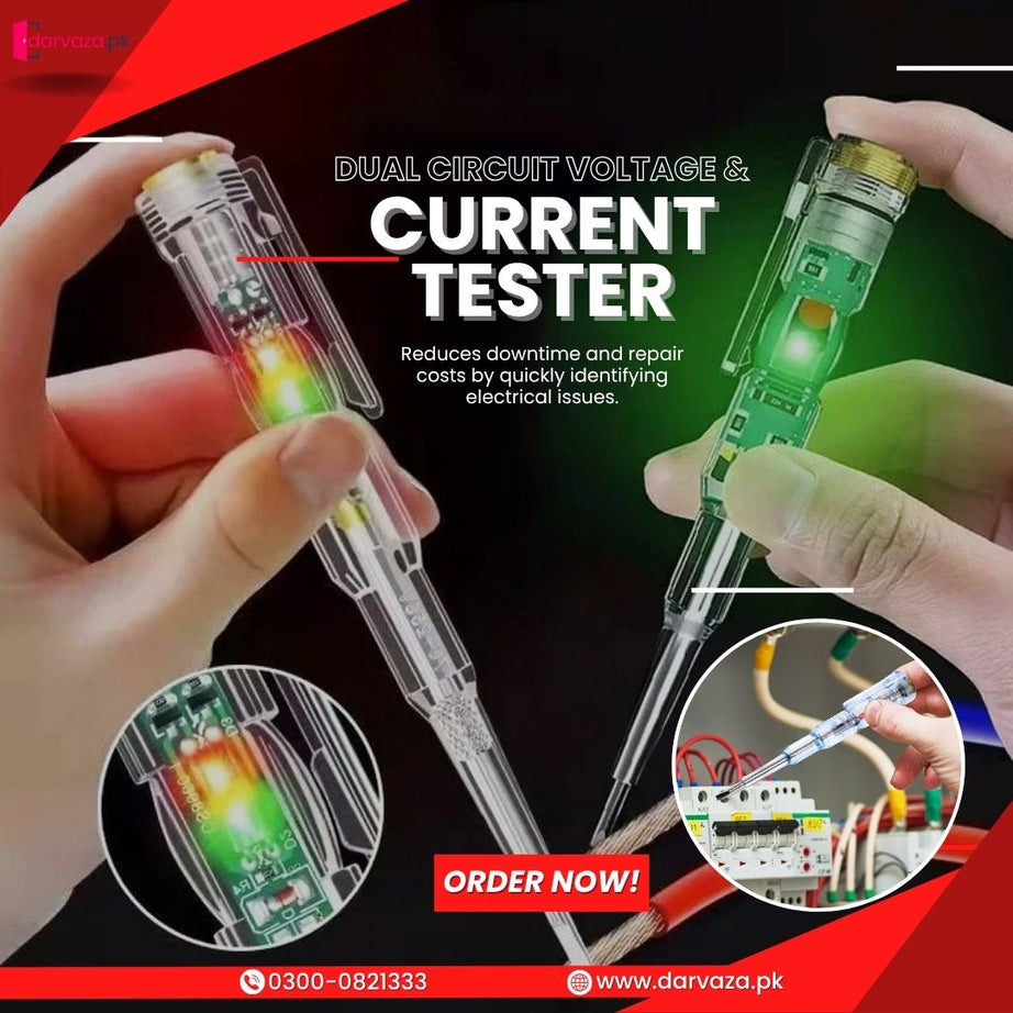 Dual Circuit Electrical Voltage and Current Tester Pen