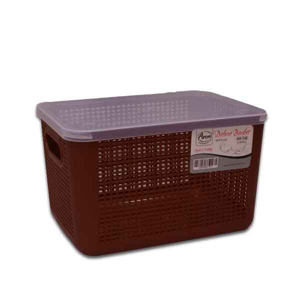 Deluxe Storage Basket With Lid