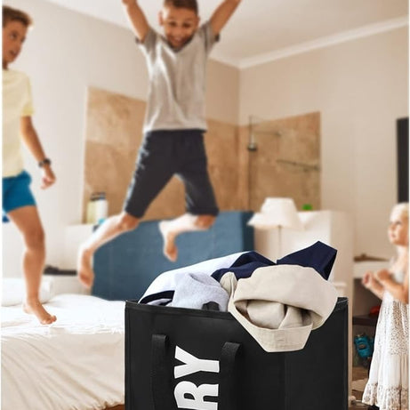 Foldable Foamic Laundry Basket Bag For Washing Dirty Clothes Storage