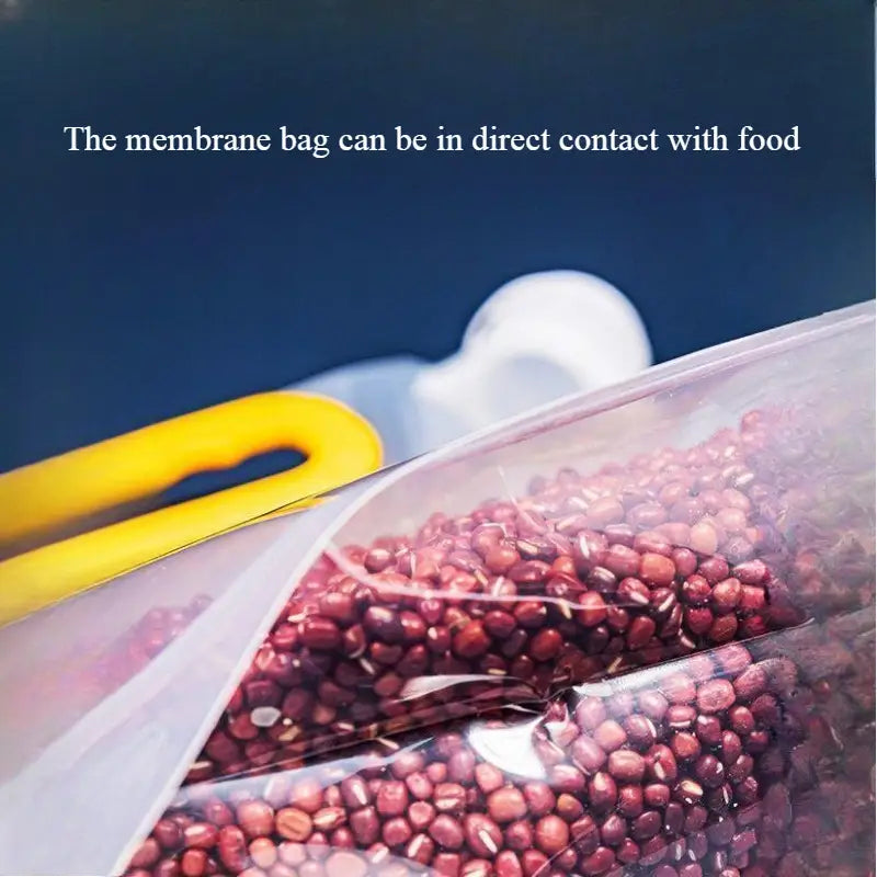 (Pack of 3) 3 Liters Reusable Moisture Proof Sealed Rice Packaging Kitchen Insect Proof Grain Storage Food Grade Bags