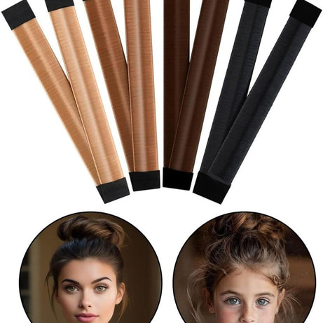(Pack Of 2) Beautiful French Braid Hair Ladies Bun Making Tool For Women