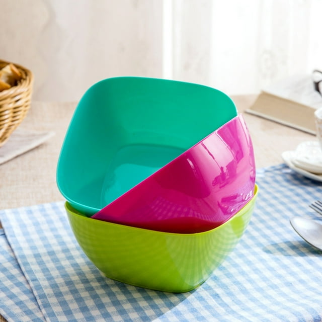 (Pack of 12) Plastic Bowl Set For Home and Outdoor Use