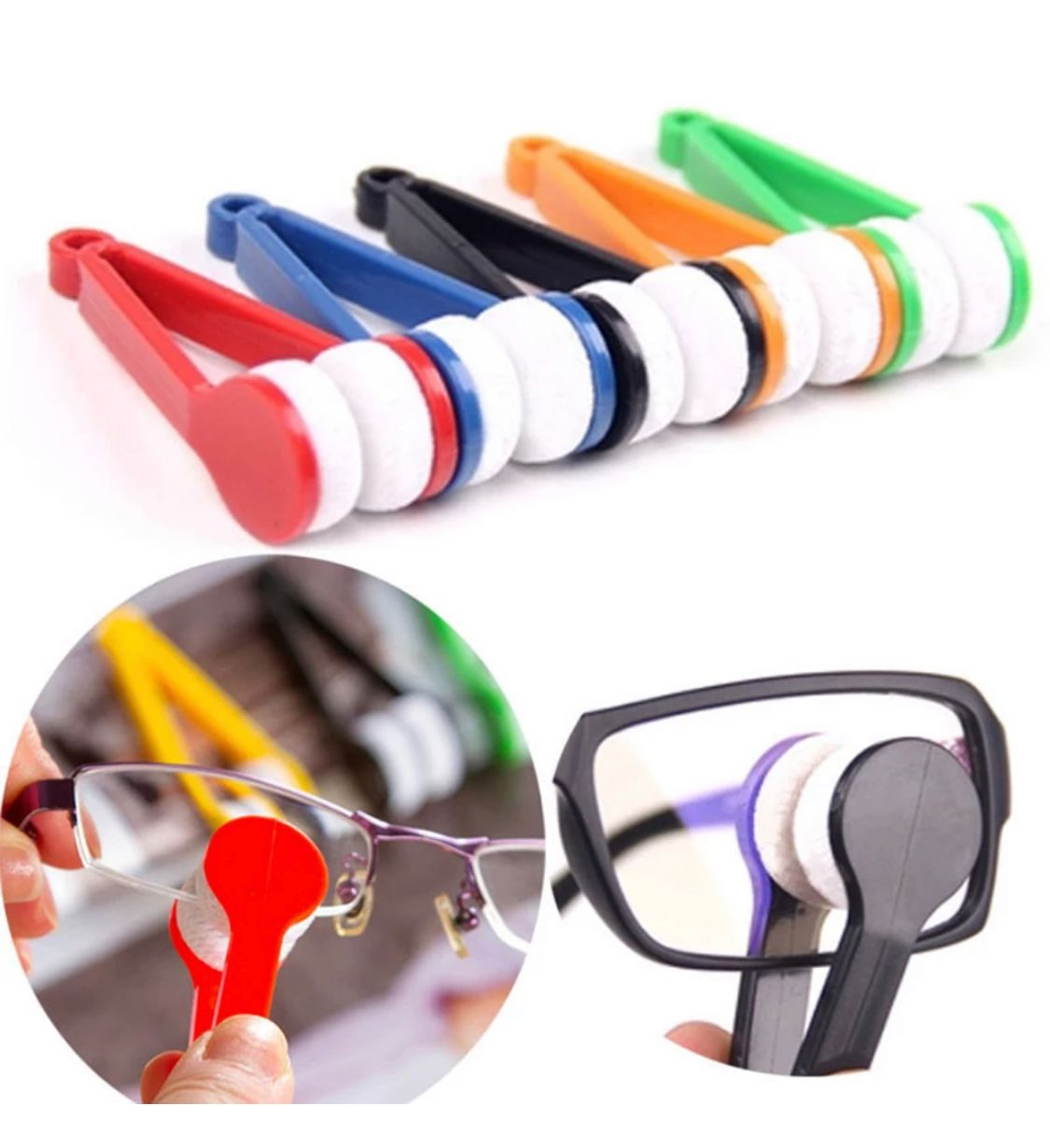 Buy 5 get 5 Free Offer Multifunctional Eyeglass Sunglasses Spectacles Microfiber Cleaning Brush 10 Pcs