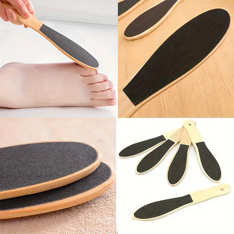 (Pack of 2) Foot File Scraper Premium Wooden Dead Skin Callus Remover