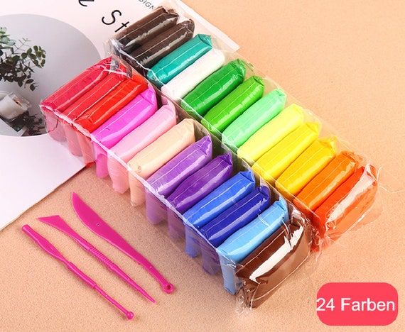 (Pack of 24) Multifunctional DIY Air Dried Super Lightweight Fomic Clays For Kids