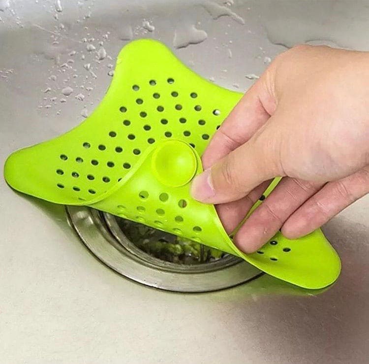 Silicone Star Shaped Sink Filter Hair Catcher Strainers for Sink 3Pcs