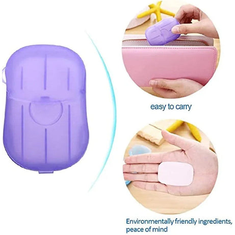 Handy Travel Portable Anti-Bacterial Clean Paper Soap 20Pcs (Pack Of 2)