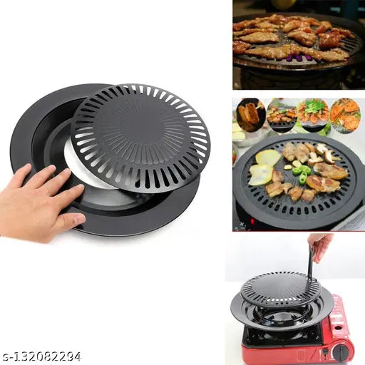 Non Stick Smokeless BBQ Stove Top Grill For Kitchen and Outdoor