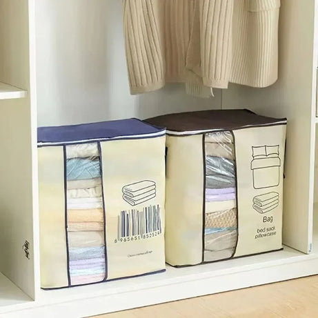 Jumbo Size Multipurpose Storage Bag & Organizer for Clothes & Blanket