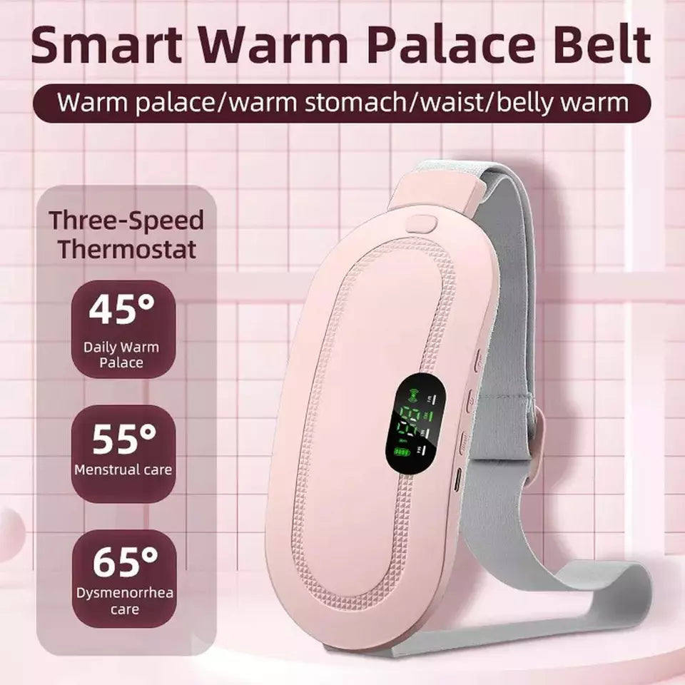 Portable Menstrual Heating Pad with 3 Heat Levels &amp; 3 Vibration Massage Modes