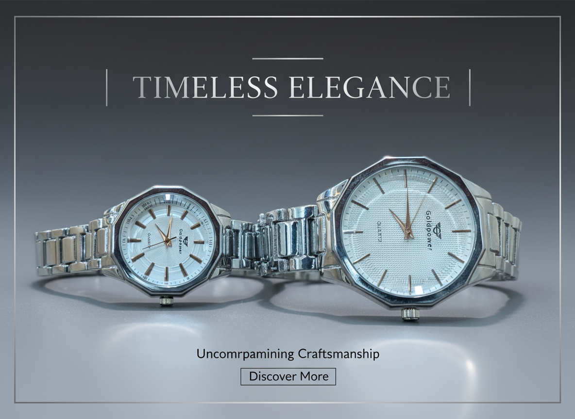 Silver DuoVerse Couple Watch Set