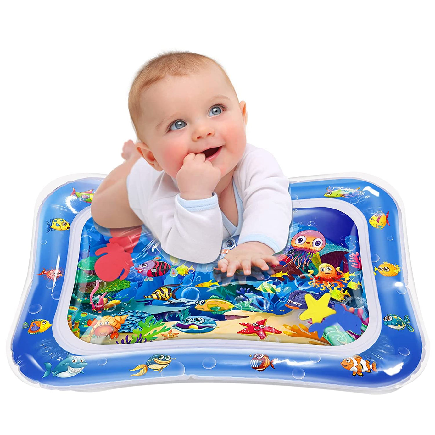 Inflatable Tummy Time Water Mat for Baby Water Play and Splashing fun